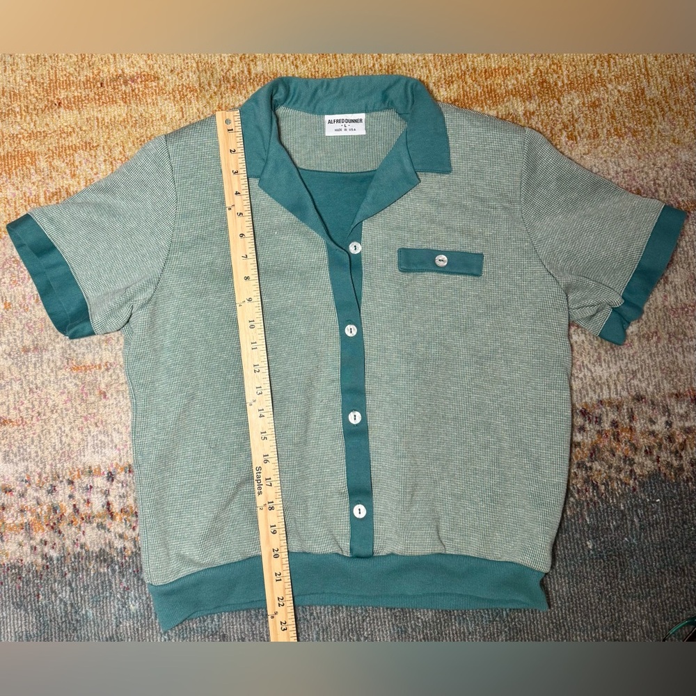 🌺Vintage 1970s Alfred Dunner Layered Short Sleeve Shirt🌸🌺 - Picture 5 of 11